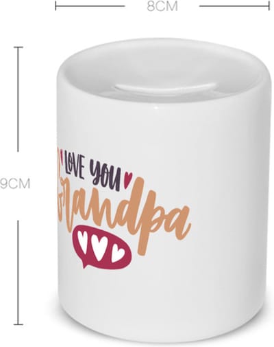 Akyol - i love you grandpa Spaarpot - Opa - opa - cadeautje - kado - verjaardag - geschenk - 350 ML inhoud