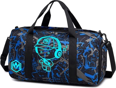 Kindersporttas met Schoen- en Natvak, Ideaal voor Zwemmen, Fitness en Reizen, 46 Liter, 45 cm x 22 cm x 23 cm