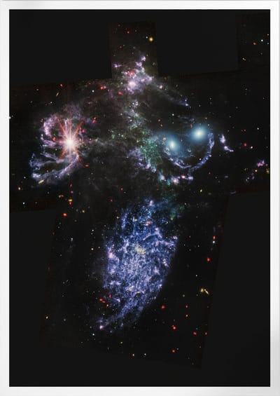 Stephanâ€™s Quintet By Webb MIRI | Space, Astronomie & Ruimtevaart Poster | A3: 30x40 cm