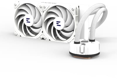 Zalman Reserator5 Z24 ARGB White, CPU Liquid Cooler 240mm Radiator (2 x 120 mm ARGB Fan), ARGB pump, Dual Blade Pump