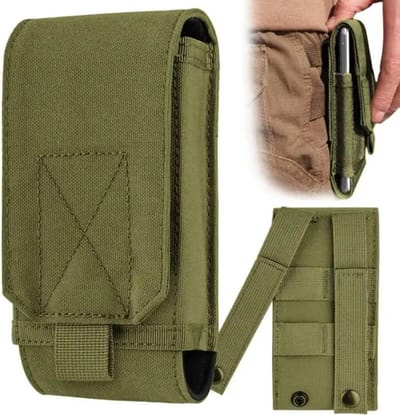 Nylon Heuptas I Outdoor Riem Tas I Telefoontas I Smartphone Tas I Heuptas I Waterdicht I Survival Tas I Groen