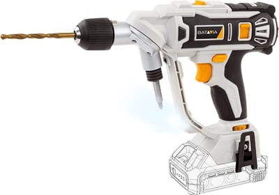 Batavia Accu 18V Twin Drill accuboormachine - Excl. Accu en Oplader - 1500 RPM - Draaimoment 26N - Automatische snelheidsaanpassing - Aanpasbaar van boren naar schroeven - Maxxpack