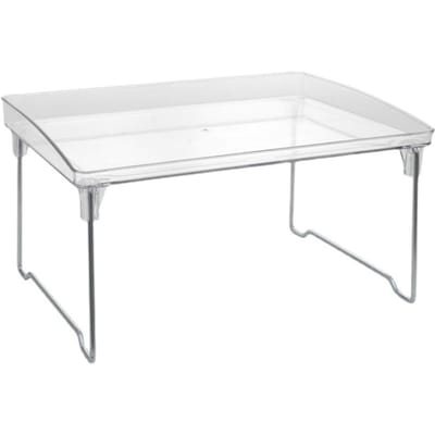Transparante Acryl Opvouwbare Opbergplank Sterke Draagcapaciteit Multifunctioneel Ruimtebesparend voor white