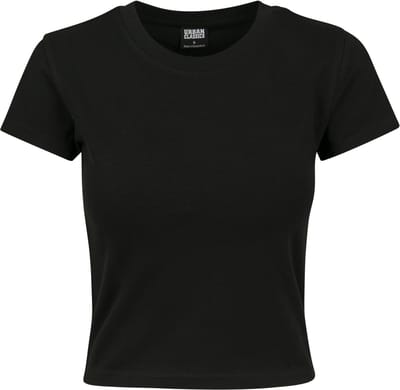 Urban Classics - Stretch Jersey Crop top - 3XL - Zwart