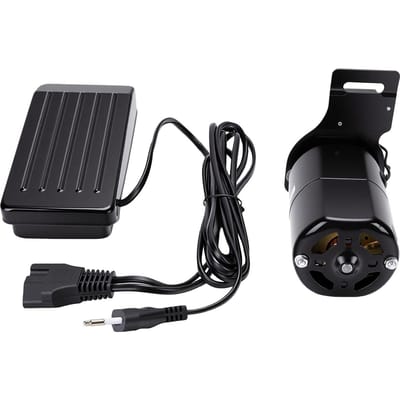 Naaimachine Motor 250W Voetpedaal Motor Kit 12000RPM voor Oude Vintage Naaimachines black