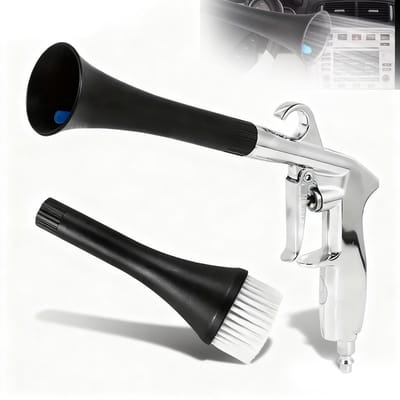 Ynkkvre - Autoreinigingspistool - Autodetailing-luchtpistool - Reinigingspistool - 1 stuk - 346 gram - Aluminium/PE - Cycloontechnologie - 6-9,2 bar - Voor droge reiniging van interieur en textiel
