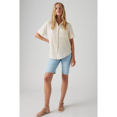 Levi's Shaping Bermuda Shorts Maat: W27 | Korte Broeken Outlet | Dames | Blauw