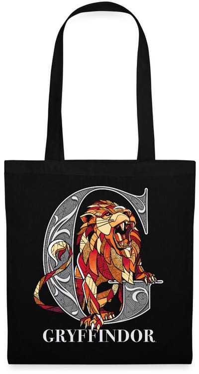 Harry Potter Gryffindor Coat of Arms Monochrome Tas Van Stof Schoudertas