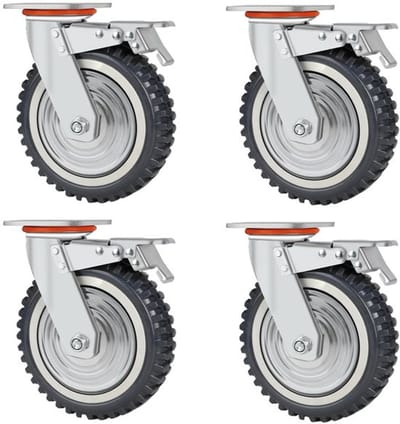 Allecto - Zware wielen - Transportwielen 200 mm - 360° draaibaar