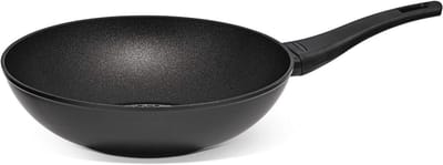 Thermo Smart Wokpan 28cm - Antiaanbak met Warmte-indicator - Geschikt voor Inductie, Gas en Elektrische Kookplaten