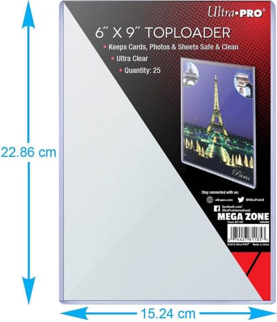 Ultra PRO 6" X 9" Toploader