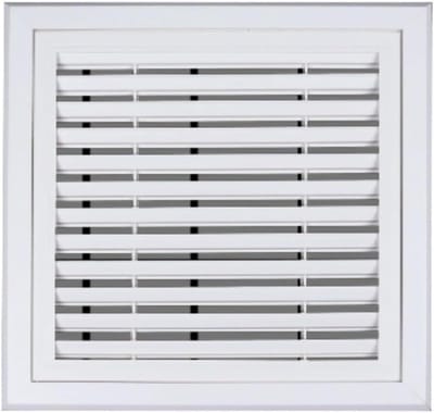 Verstelbare Deurluifel - Ventilatierooster Binnendeur - Luchtcirculatie Verbeteren - 45° Schuin Lamelontwerp - Universele Maat - Wit