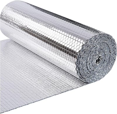 Isolatie folie - Warmte reflectie - Energie besparing - Zelfklevende noppenstructuur - 5mm dik - Zilver