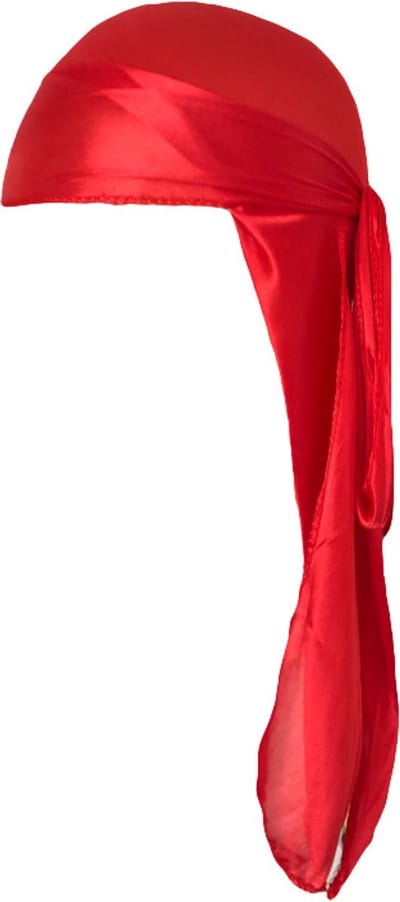 Go Go Gadget - Durag - Do-rag - Silk - Satijn - Slaapmuts - Haaraccessoire - Haarbescherming - 102*22cm - 1 stuk - Rood