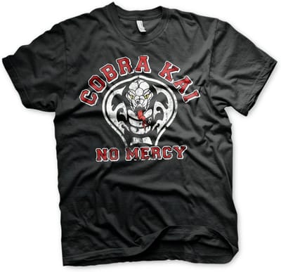 Cobra Kai No Mercy T-shirt Zwart