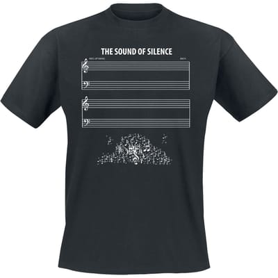 Sprüche - Fun T-shirt - The Sound Of Silence - M tot 5XL - voor Mannen - zwart