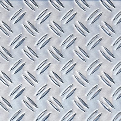 Geribbeld Aluminium Structuurplaat 200 x 1000 mm – Natuurlijke Afwerking