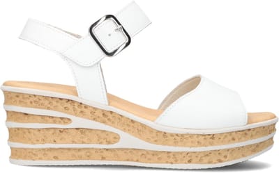 Gabor 651 Sandalen - Met Sleehak - Dames - Wit - Maat 39