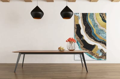 Canvas Schilderij - Golven - Abstract - Schilderijen - Print op Canvas - 60x40 cm