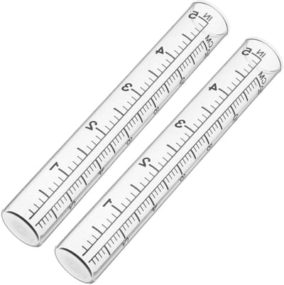 Regenmeter Buizen - Meetinstrument - Regenval Meten - Helder Glas - 2 stuks - Transparant