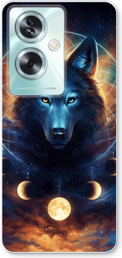 Case Company® - Hoesje geschikt voor Oppo A79 hoesje - Wolf Dreamcatcher - Soft Cover Telefoonhoesje - Bescherming aan alle Kanten en Schermrand