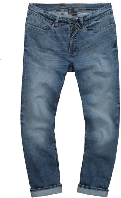 JP 1880 - Heren - Jeans denim FLEXNAMIC® Buik-Fit Regular Fit 5-pocket - Mat jeansblauw - Maat 70