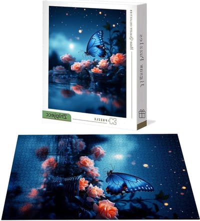 Legpuzzel 4000 stukjes - Houten puzzel - Ontspanning thuis - Grote afmeting - 141x87 cm - Roze