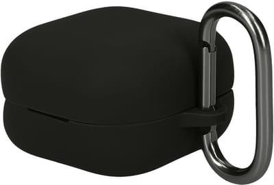 kwmobile cover voor oordopjes case - geschikt voor Sony LinkBuds Clip WF-LC900 - Trendy beschermhoes draadloze oordopjes in zwart