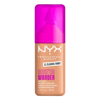 NYX Professional Make Up Make 'EM Wonder Foundation - Zachte matte finish - Met huidverzorgende hyaluronzuur - Classic Ivory