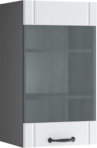 Vicco Fame-Line Glazen keukenkast – 40 cm Wit Landhuis