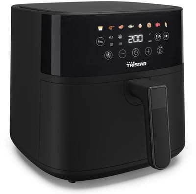 Tristar FR-9060 Digitale Airfryer 6L – 1700W – LED Touchscreen – 8 Programma’s – PFAS‑vrij – Voorverwarmen & Schudherinnering