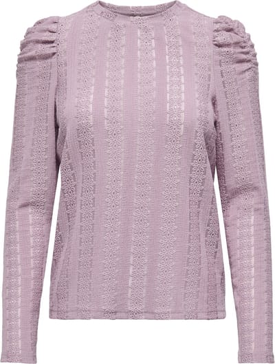 Only T-shirt Onlmelanie L/s O-neck Top Jrs 15365094 Rose Brown Dames Maat - M