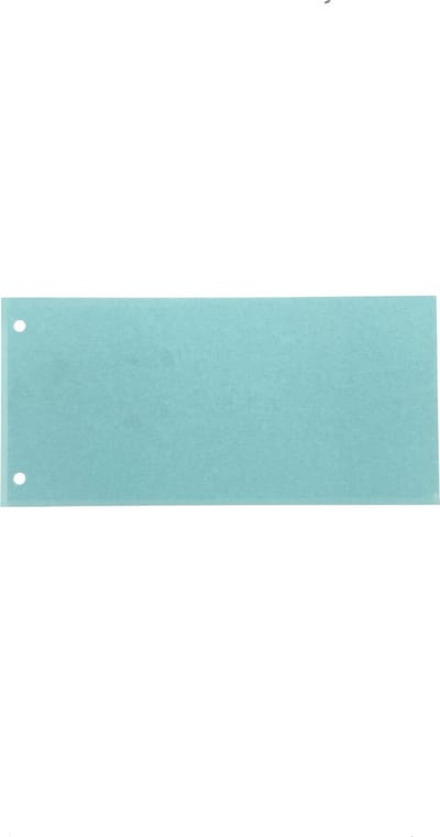 Office Depot - Scheidingsstroken - Blauw 2-gaats - 230x110mm - 100 stuks