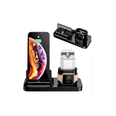 3-in- 1 Oplaad Dock - Geschikt Voor Apple Producten - Zwart