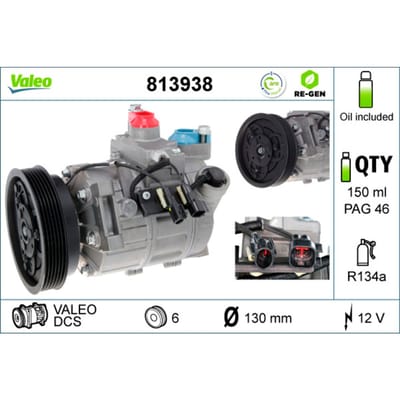 Compressor airconditioning VALEO 813938