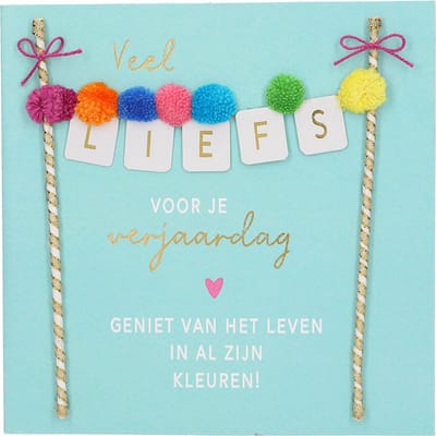 Depesche - Paper love wenskaarten - mot. 20 - Veel liefs voor je verjaardag