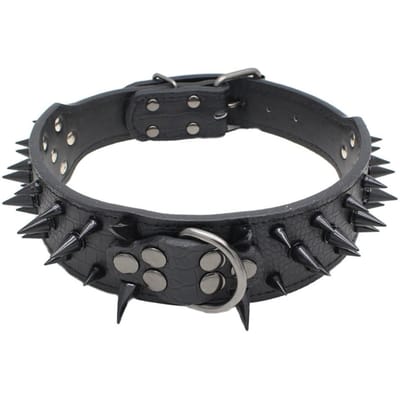 Hond Kat Halsband Met Spikes Studs Huisdier Ketting Voor Kleine Middelgrote Honden Bulldog Verstelbare Anti-Bijt Halsband Huisdierbenodigdheden accessoires XS-Neck 38-46CM