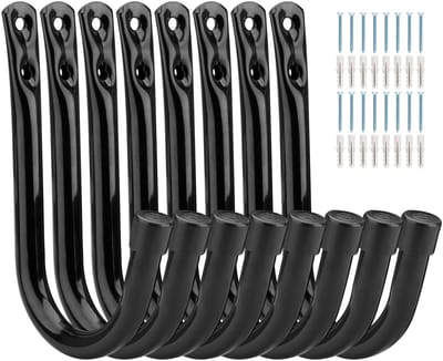 Dailygoods- Garagehaken Heavy Duty - Wandbeugels - Opberghaken - Tuinaccessoires - Gereedschapshouders - Flexibel gebruik - Opslaghaken