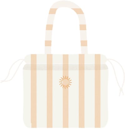 Place Réservée Holiday beach bag 32x28cm gold