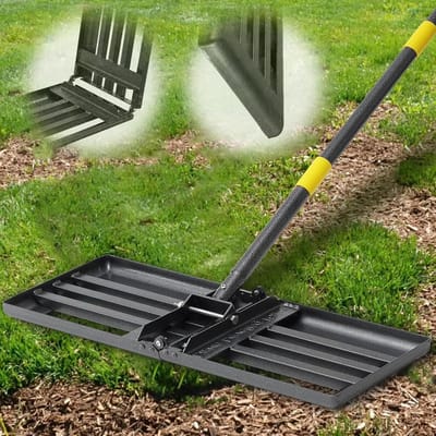 Gazonhark Nivelleerhark Metaal Grasvlakker 157 cm Tuinwerktuig