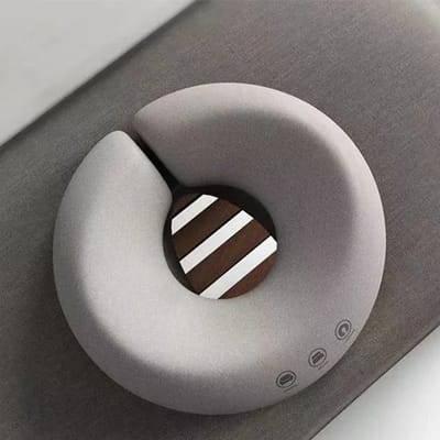 WiseGoods Premium Anti Decubitus Ringkussen 29CM - Hoofdsteun Massage - Hand / Gezicht / Voet & Elleboog Drukverlichting - Grijs