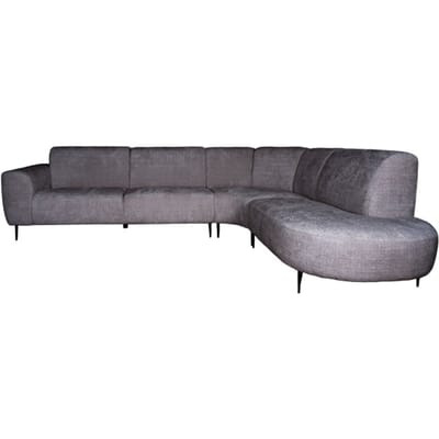 Hoekbank Mico Cremona Taupe 24 - Rechts - Moderne Loungebank in Hotel Chique Stijl