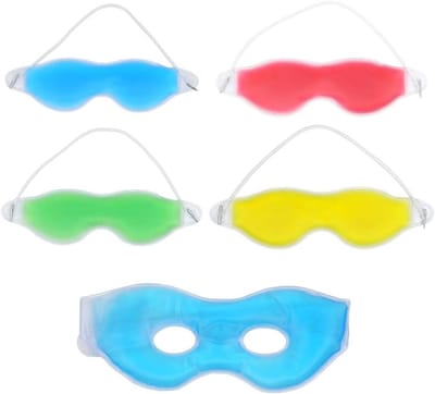 Herbruikbare Gel Oogmaskers - 5 Stuks voor Ontspanning, Warm en Koud Therapie, Vermindering van Zwelling, Donkere Kringen en Hoofdpijn