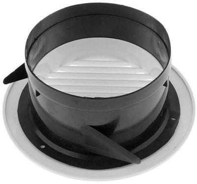 Dailygoody - Luchtklep - Ventilatierooster - Krachtige luchtcirculatie - Wit - Afzuigventiel - Ideaal voor ventilatie - Geschikt voor 75-200 mm
