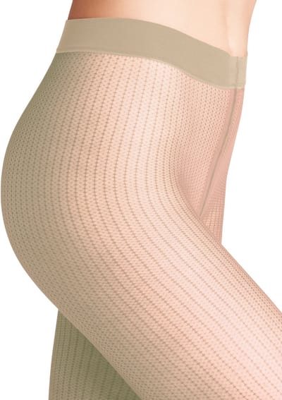 FALKE Body Chain 12 DEN ultra transparent materiaal transparent 12 DEN Panty dames wit - maat M-L