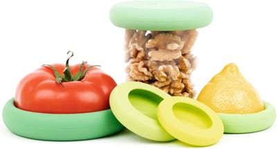 Foodhuggers - Sage Green - 5 stuks - Duurzaam - Vershouden - Afwasbaar - Herbruikbaar