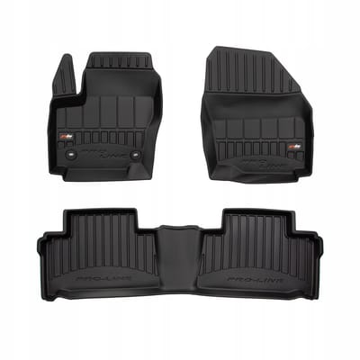 FROGUM PROLINE 3D Set - Rubberen Automatten + Kofferbakmat - Geschikt voor FORD Galaxy II (2006-2015) - 7-persoons - Zwart