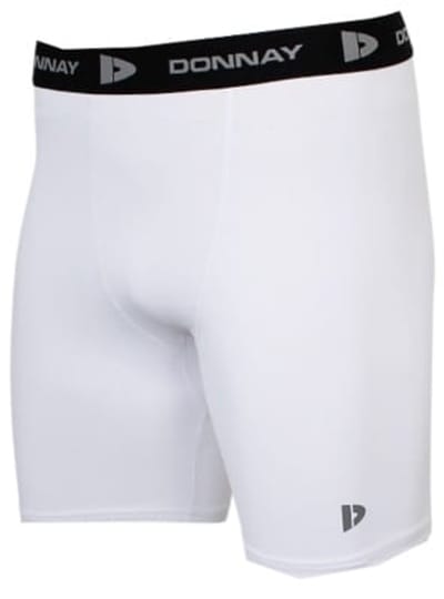 Donnay - Compressie Short - Thermo/Sportshort (15cm) - Heren - White (001) - maat S