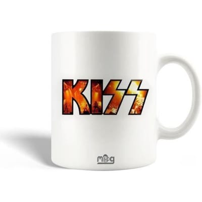 Mug en Céramique French Kiss 74 Pop Rock Band KISS logo