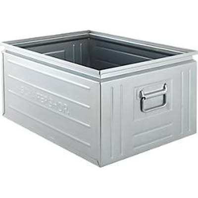 Schäfer Shop Select stapelbak, 83 l, 250 kg, L 658 x B 459 x H 300 mm, staal, elektrolytisch verzinkt